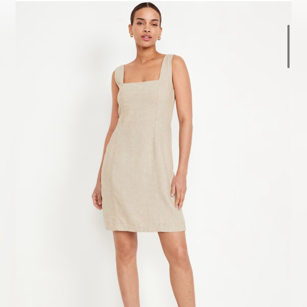 Old Navy Linen Blend Dress, size medium